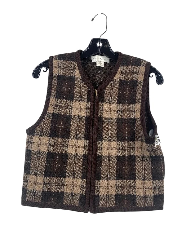 Vest Other By Casual Corner In Plaid Pattern, Size: M