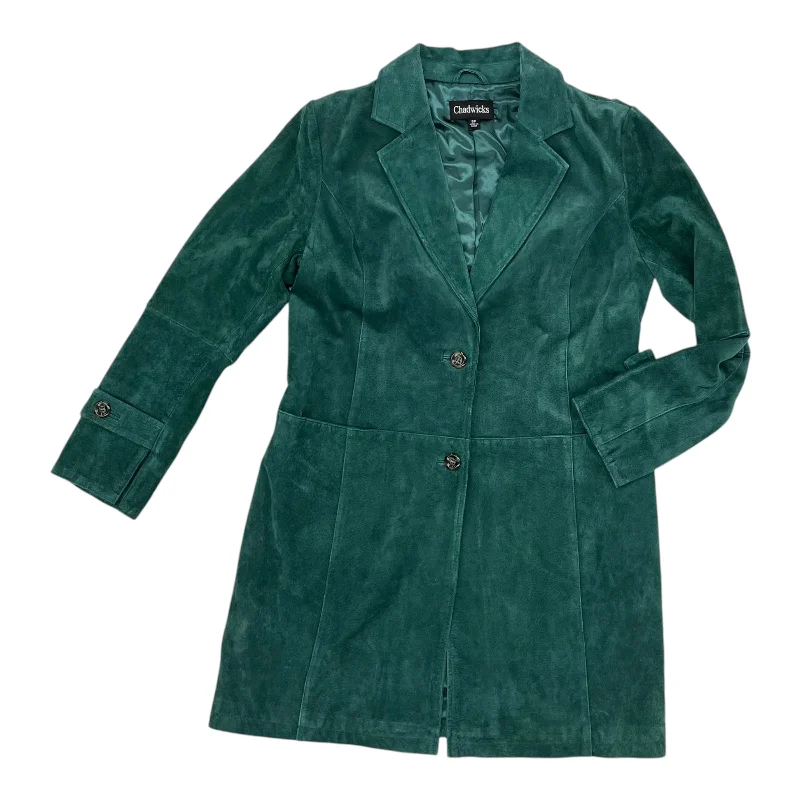 Jacket Leather By Chadwicks In Green, Size:Sp