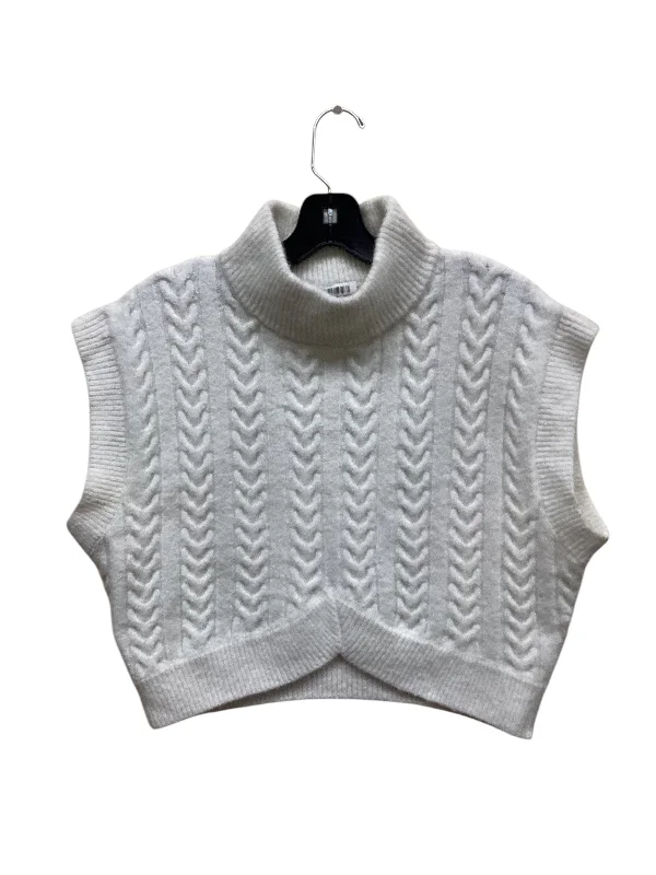 Vest Sweater By Vestique In White, Size: L