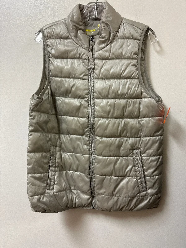 Vest Puffer & Quilted By Xersion In Grey, Size: L