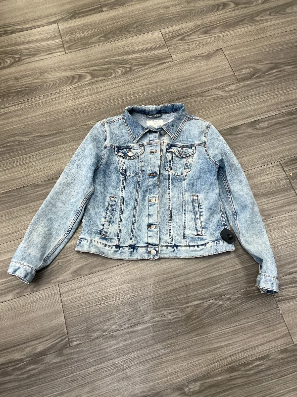 Jacket Denim By Time And Tru In Blue, Size: L