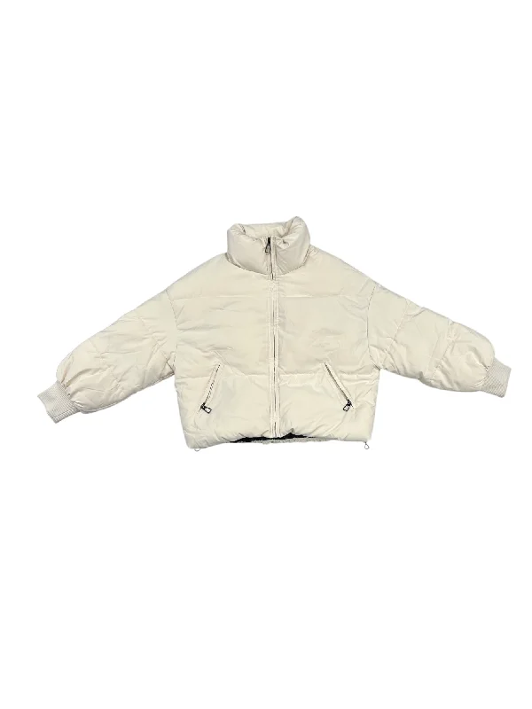 Jacket Puffer & Quilted By Clothes Mentor In Cream, Size: Xs