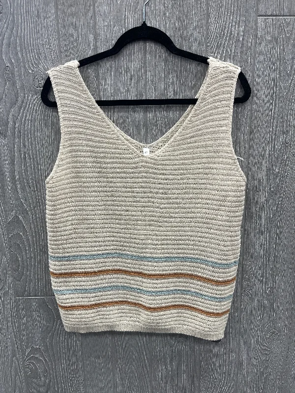 Vest Sweater By Clothes Mentor In Multi-colored, Size: L