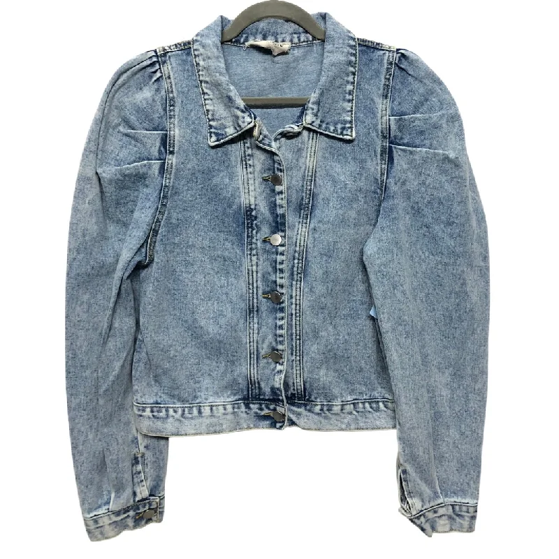 Jacket Denim By Savanna Jane In Blue Denim, Size:S