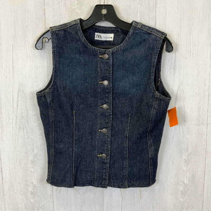 Vest Other By Zara In Blue Denim, Size: M