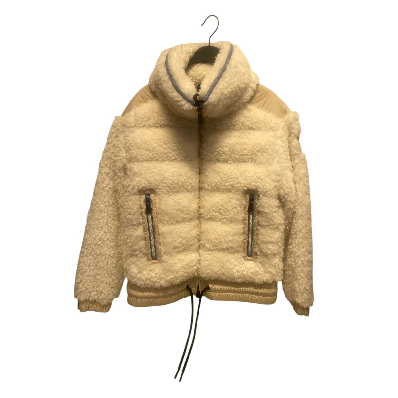 MONCLER/Jacket/M/Wool/WHT/Grenoble Down Teddy Fleece