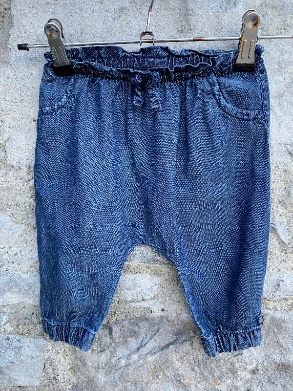 Light denim pants   3-6m (62-68cm)