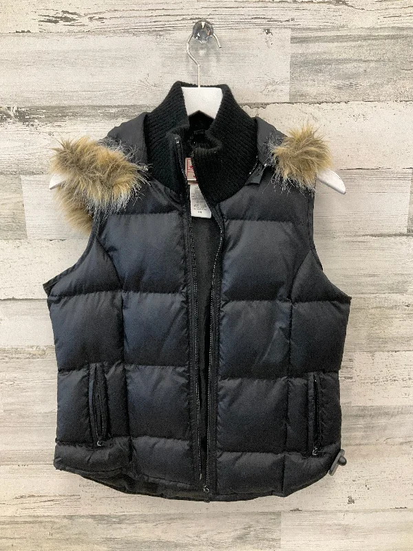 Vest Puffer & Quilted By Guess In Black, Size: L