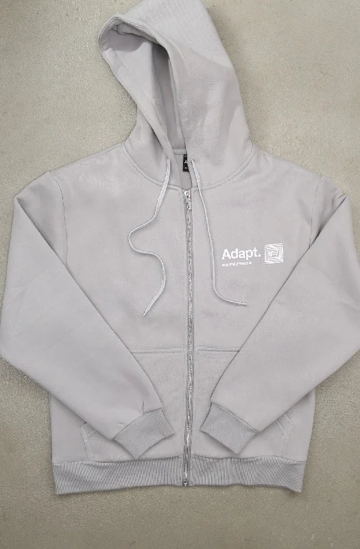 Chop (Men's Silver Zip Hoody)