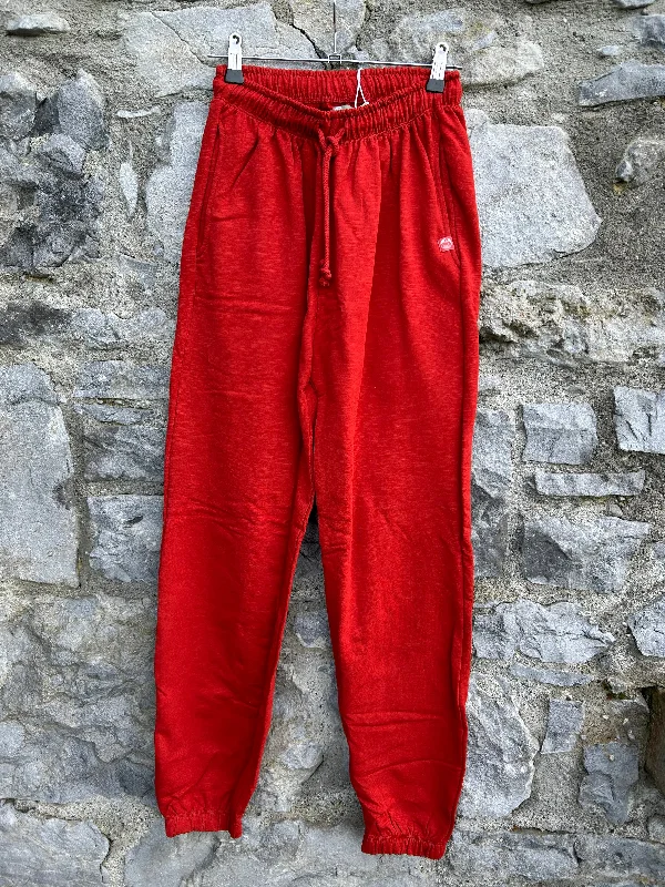 Red tracksuit pants uk 8-10