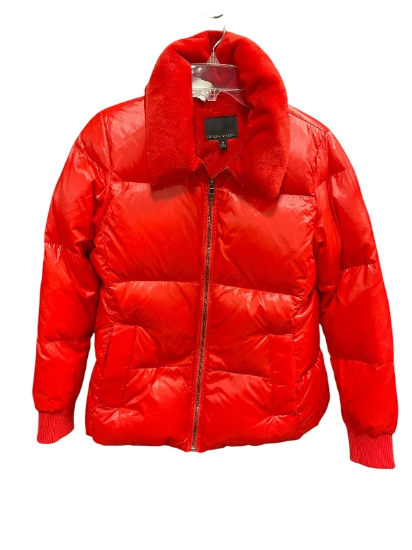 Jacket Puffer & Quilted By Banana Republic In Red, Size: M