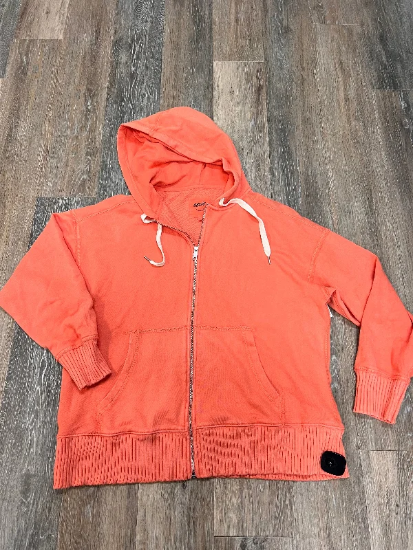 Sweatshirt Hoodie By Aerie In Orange, Size: L