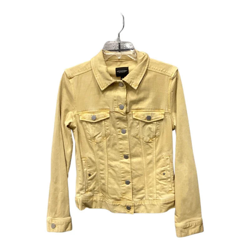 Jacket Denim By Liverpool In Yellow, Size: S