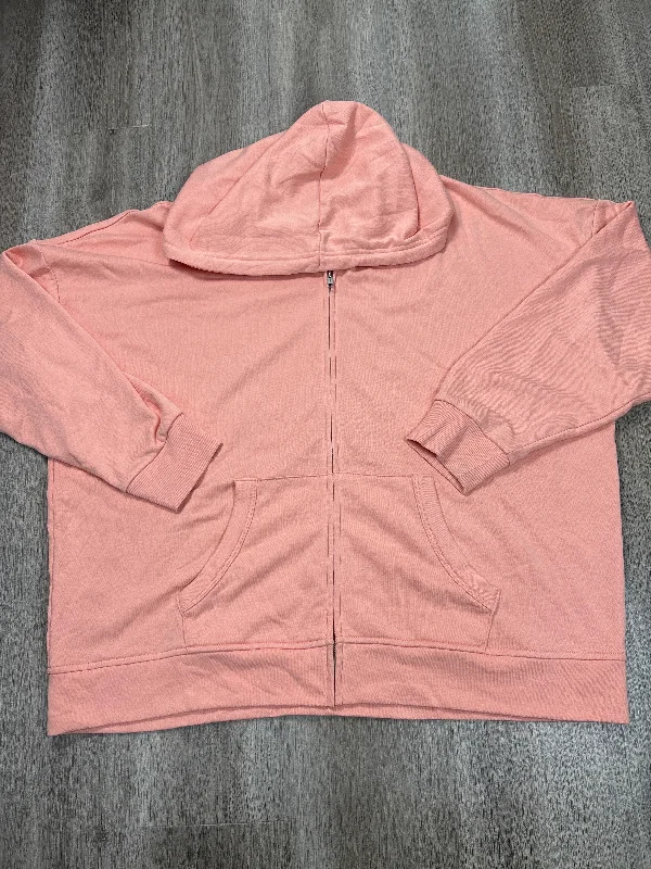 Jacket Fleece By Lou And Grey In Orange, Size: Xl