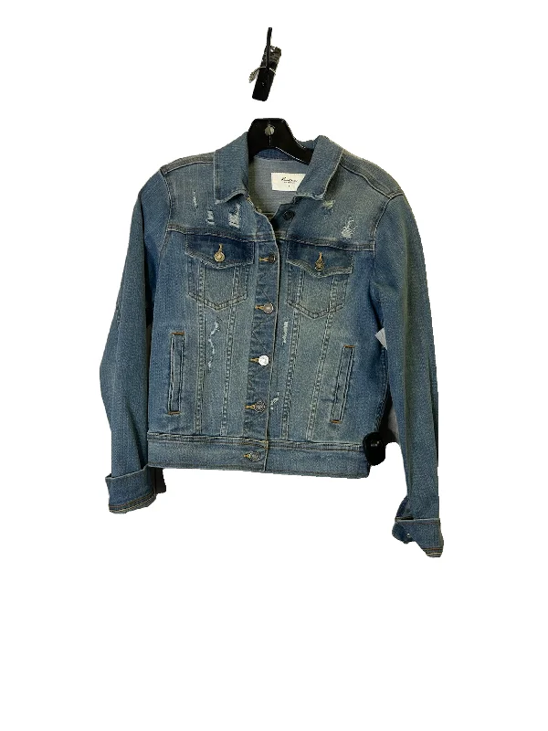 Jacket Denim By Clothes Mentor In Blue Denim, Size: S