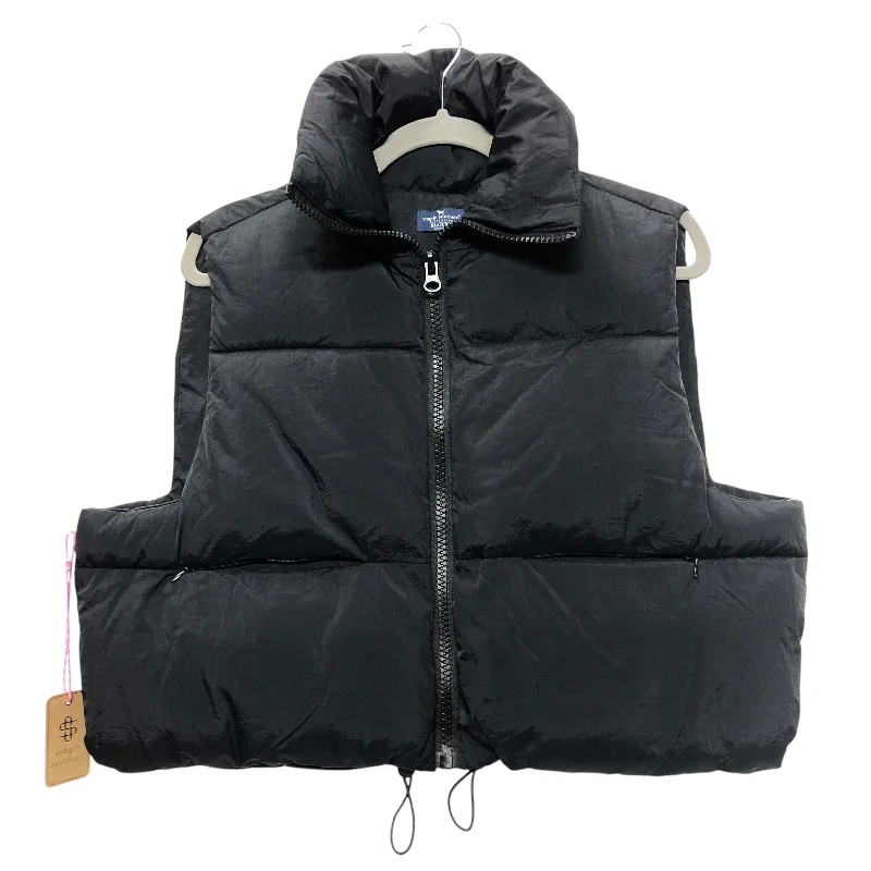 Vest Puffer & Quilted By Simply Southern In Black, Size:Xxl