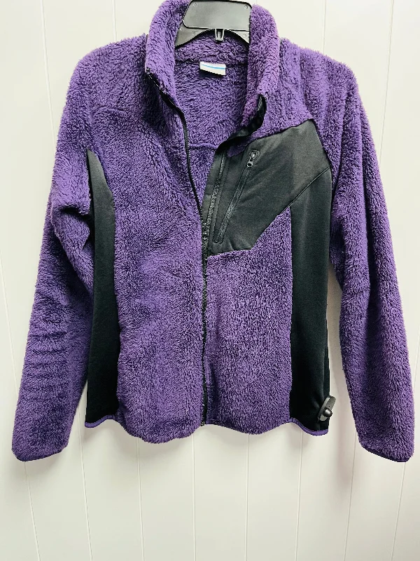 Jacket Faux Fur & Sherpa By Columbia In Purple, Size: L