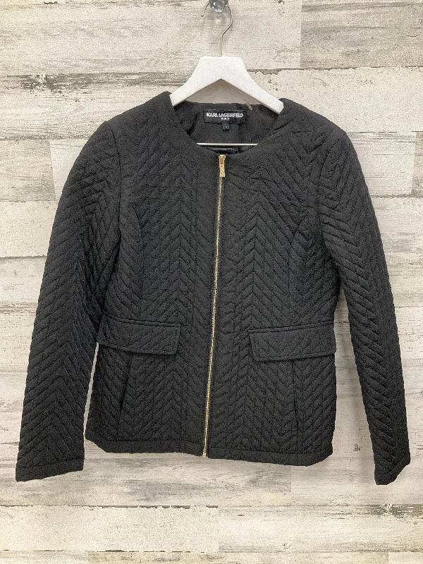 Jacket Puffer & Quilted By Karl Lagerfeld In Black, Size: S