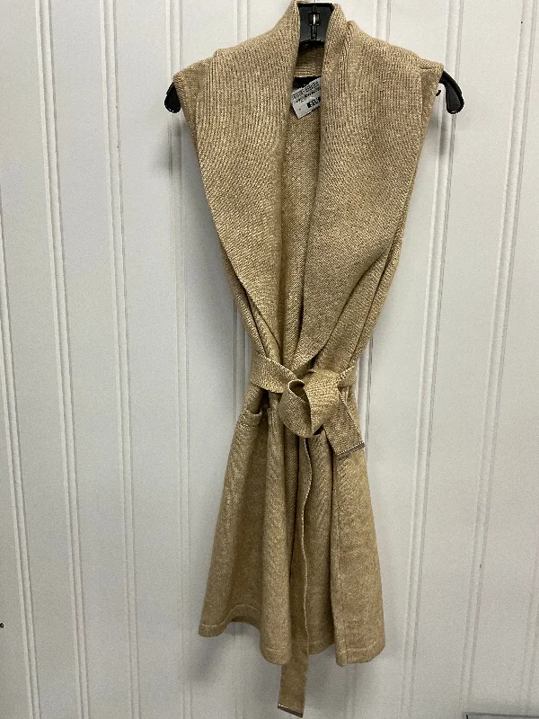 Vest Sweater By White House Black Market In Tan, Size: M