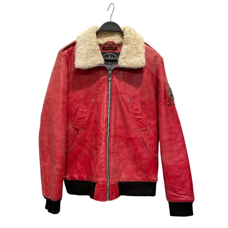 MOOSE KNUCKLES/Jacket/M/Leather/RED/