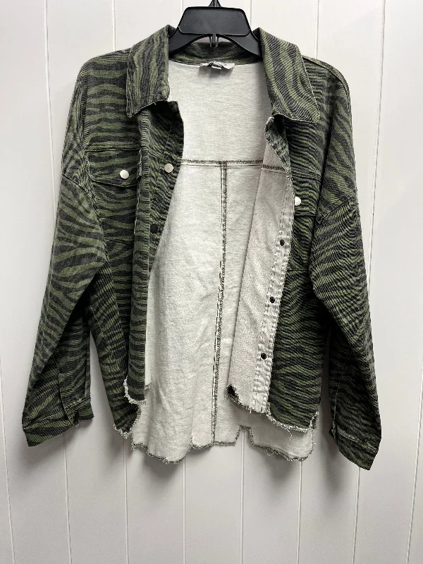 Jacket Denim By She + Sky In Green Denim, Size: S