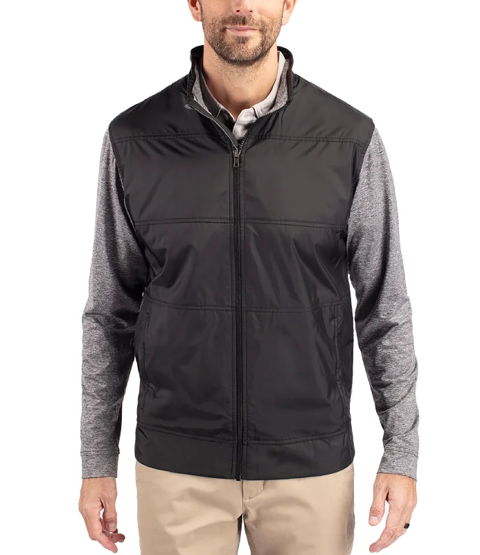 Cutter & Buck Stealth Hybrid Quilted Men's Big & Tall Full Zip Windbreaker Jacket