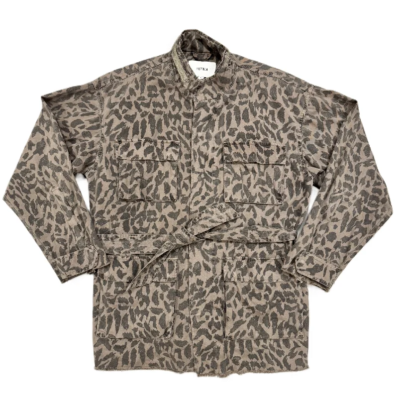 Jacket Utility By Pistola In Animal Print, Size: L