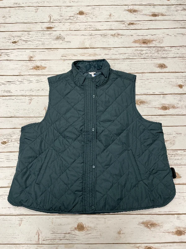 Vest Puffer & Quilted By Maurices In Green, Size: 2x