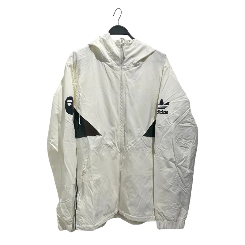 adidas/A BATHING APE/Windbreaker/M/Nylon/WHT/