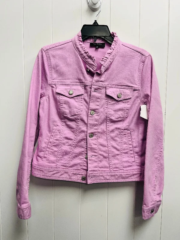 Jacket Denim By Talbots In Purple, Size: S