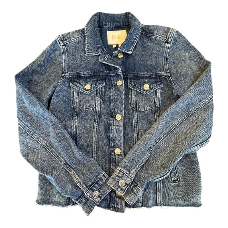 Jacket Denim By Paige In Blue, Size: S