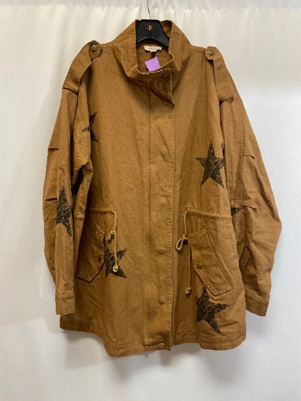 Brown Jacket Utility Oddi, Size 2x