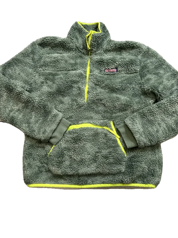 Jacket Fleece By Vineyard Vines In Green, Size: Xs