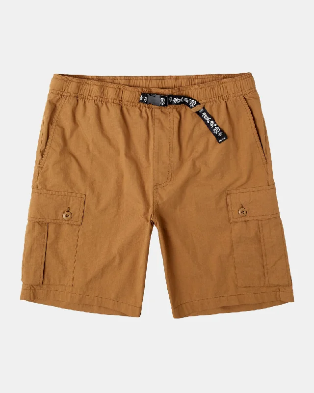 Civic Utility 18" Elastic Shorts - Camel