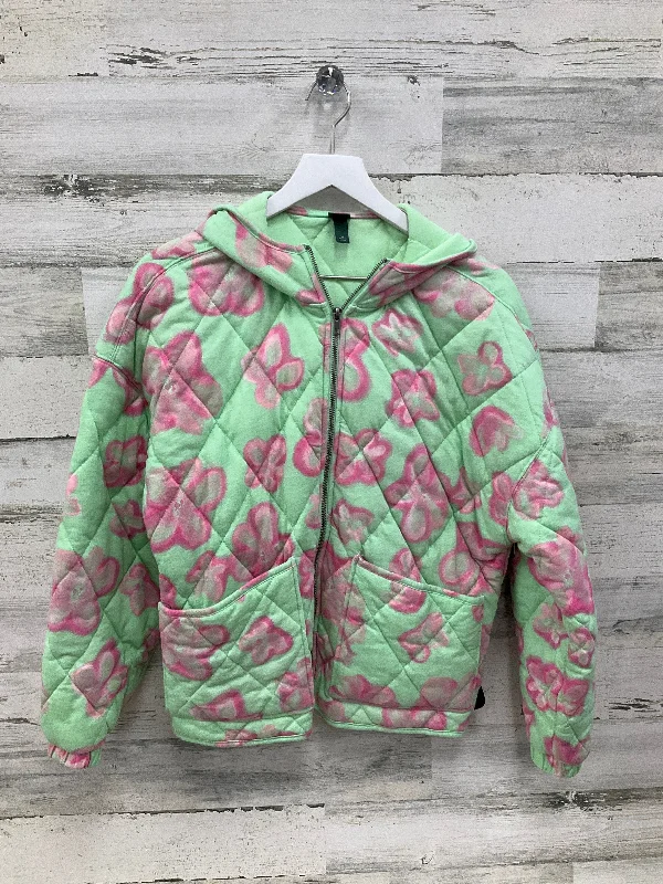 Jacket Puffer & Quilted By Wild Fable In Green, Size: M