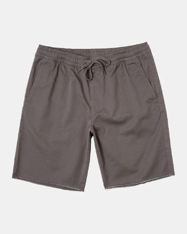 Weekend Elastic Waist Shorts - Smoke