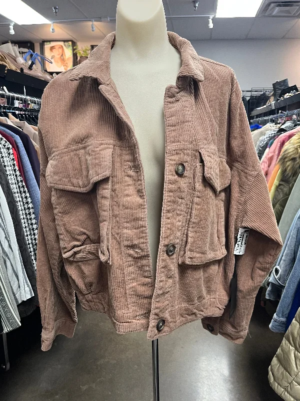 Jacket Other By Forever 21 In Tan, Size: L