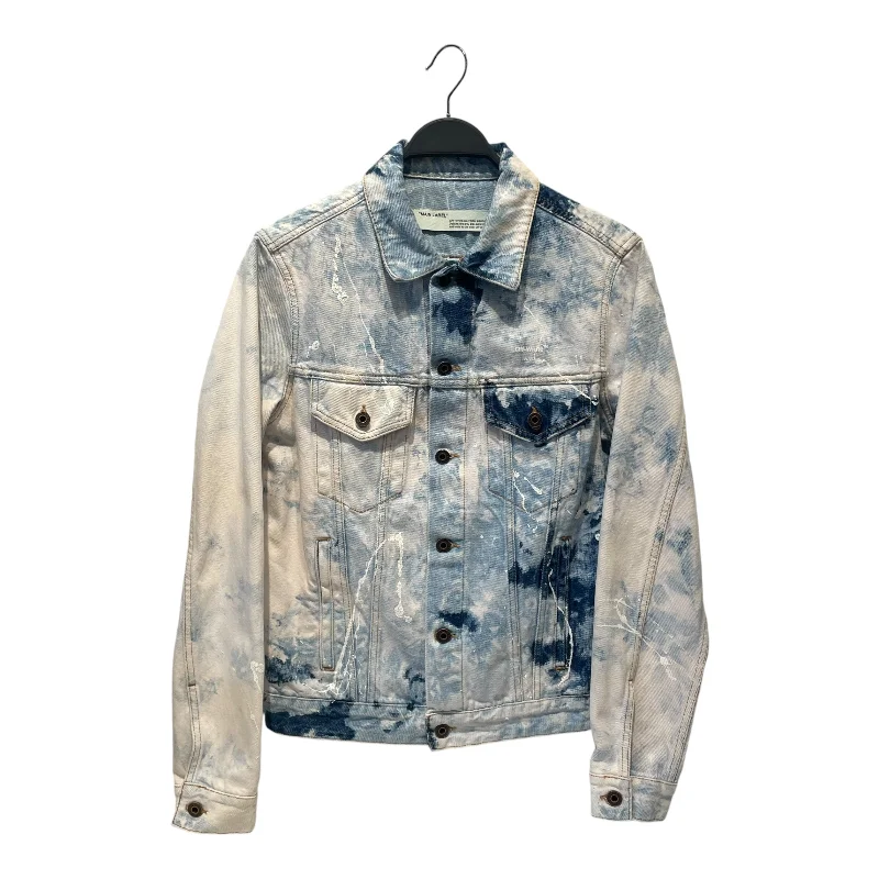 OFF-WHITE/Denim Jkt/S/Denim/BLU/All Over Print/