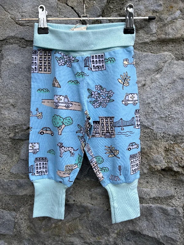 City life blue rib pants   9-12m (74-80cm)