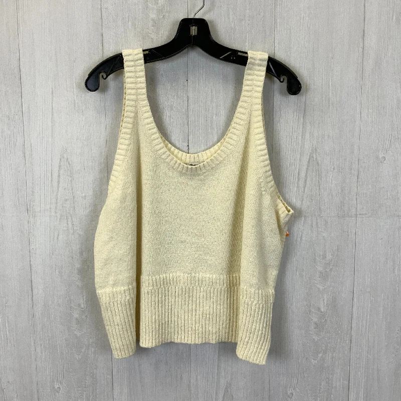 Vest Sweater By Madewell In Cream, Size: 3x