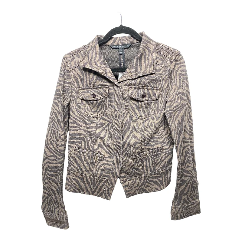 Jacket Denim By White House Black Market In Animal Print, Size: 6