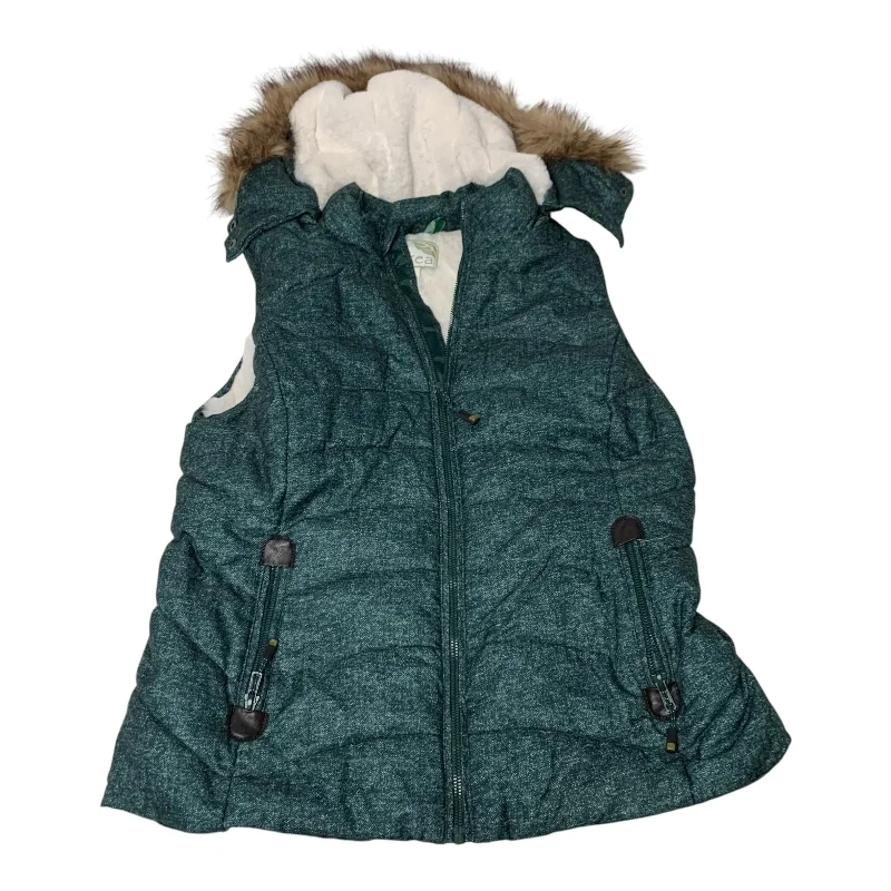 Vest Puffer & Quilted By Green Tea In Green, Size: L