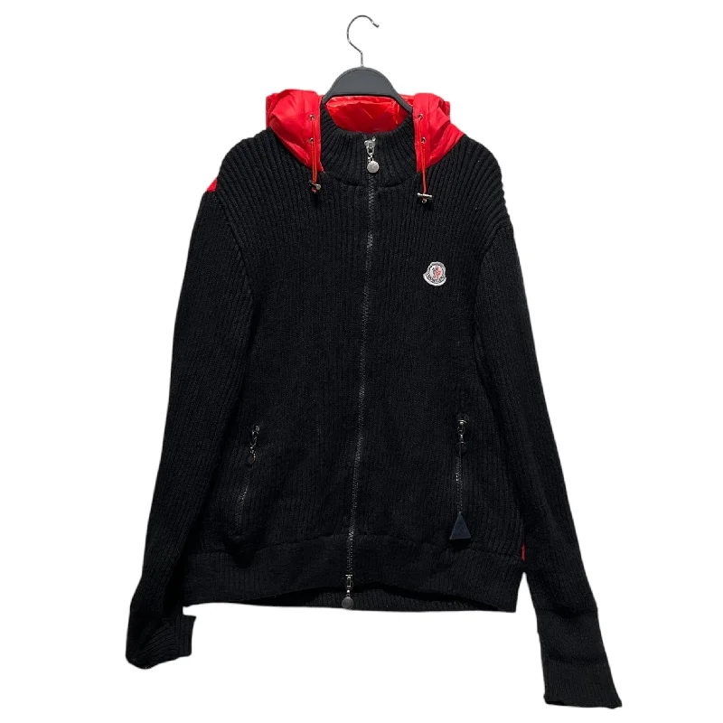 MONCLER/Puffer Jkt/L/Nylon/RED/half knit