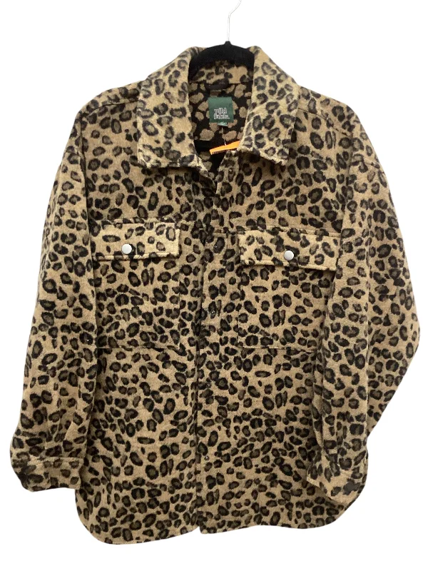 Jacket Other By Wild Fable In Leopard Print, Size: L