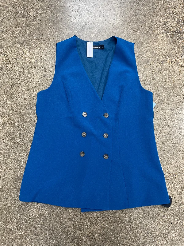 Vest Other By New York And Co In Teal, Size:L