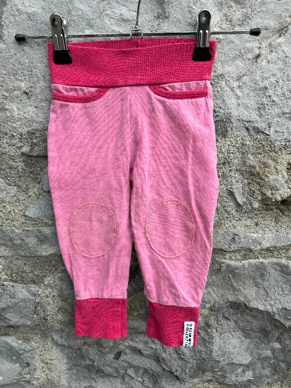 Pink rib pants  3-6m (62-68cm)