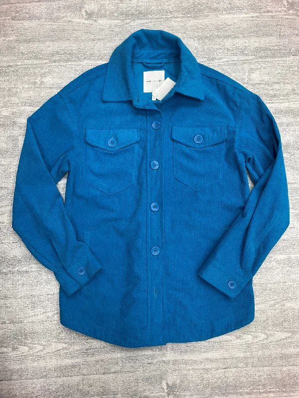 Jacket Shirt By Avec Les Filles In Aqua, Size: S