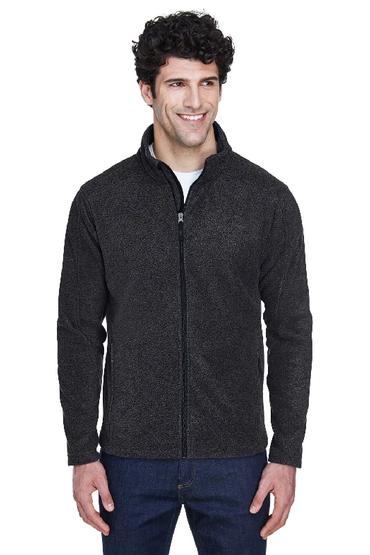 Core 365 Mens Journey Pill Resistant Fleece Full Zip Jacket - Heather Charcoal Grey