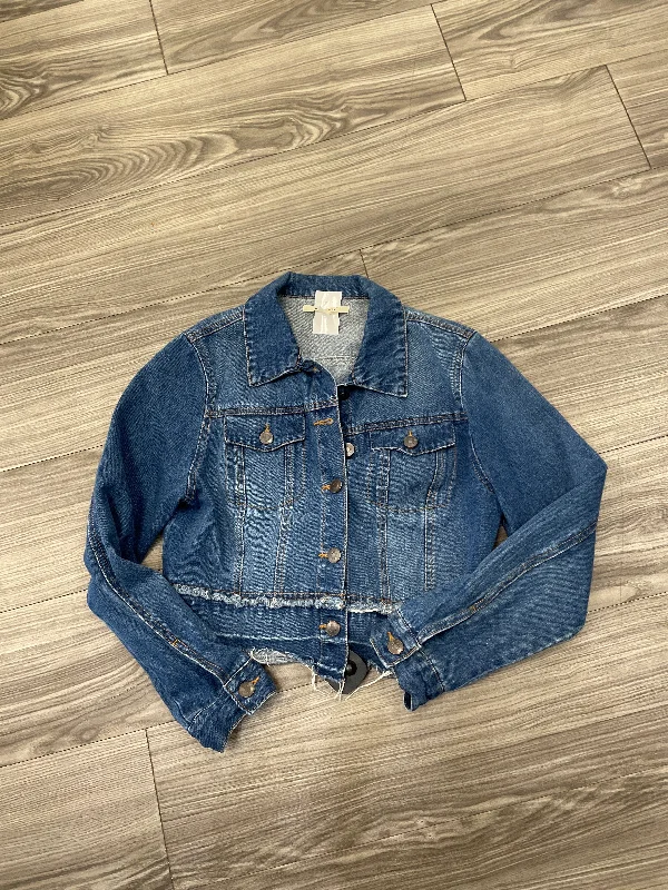 Jacket Denim By Mi Ami In Blue, Size: M