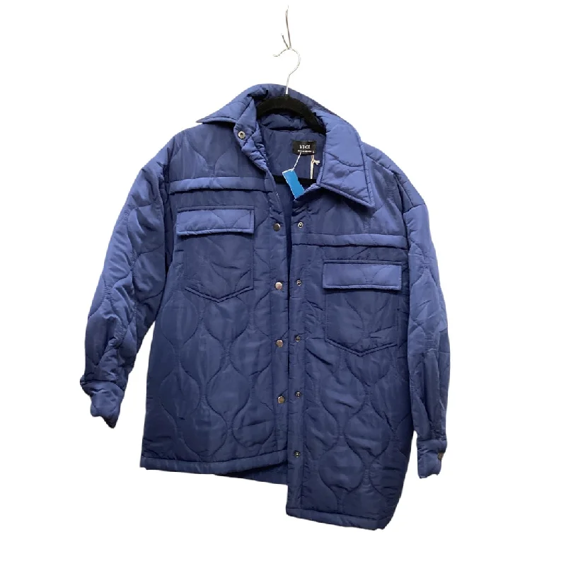 Jacket Puffer & Quilted By Vici In Blue, Size: Xs